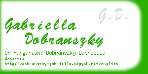 gabriella dobranszky business card
